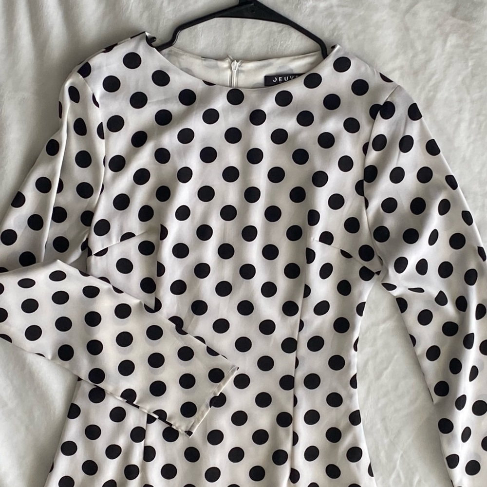 NWOT retro long sleeves polka dot dress - Picture 4 of 6